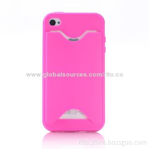 New Smartphone Case with Card Slot for iPhone 4/4s, iPhone 5/5s